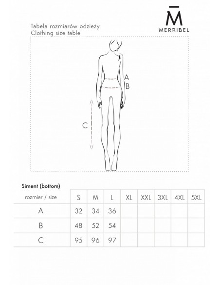 Siment dres komplet damski bluza i spodnie pudrowy, Merribel 1109
