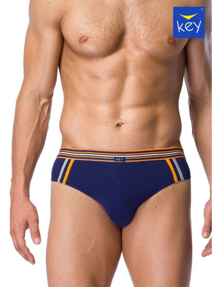 Briefs men's with szeroką gumą wielopak Key MPP 181 A21 2-pack