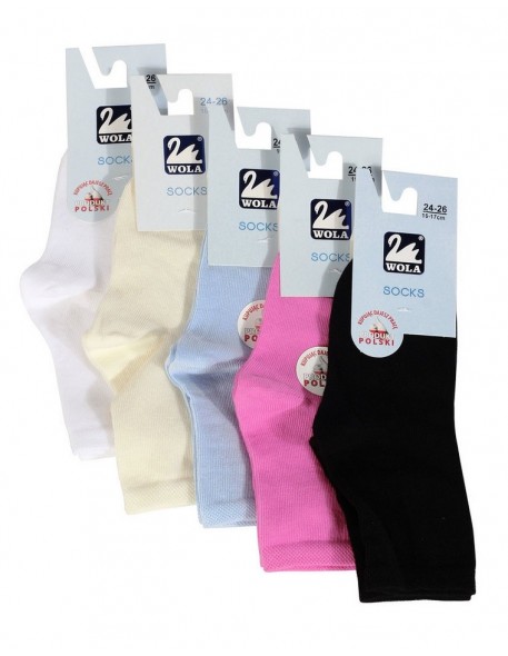 Socks smooth with elastane 2-6 years, Wola