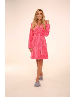 Melanie bathrobe short with hood, De Lafense 546