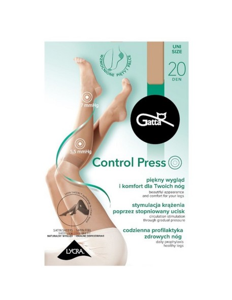 Podkolanówki kompresyjne Gatta Control Press 20 den 