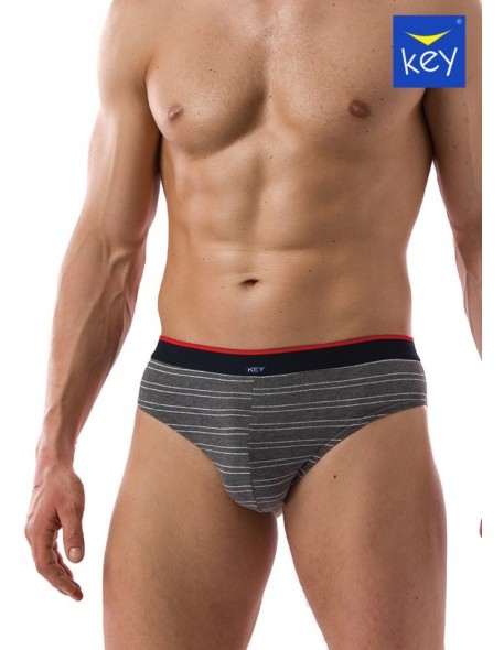 Briefs men's with szeroką gumą wielopak Key MPP 300 B21 2-pack