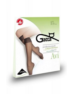 Podkolanówki damskie gładkie bezuciskowe Gatta Avi 20 den 