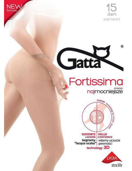 Rajstopy gładkie Gatta Fortissima 15 3d 