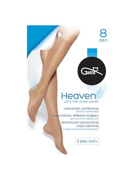 Knee smooth pressure-free wielopak Gatta Heaven 8 den 2 pary