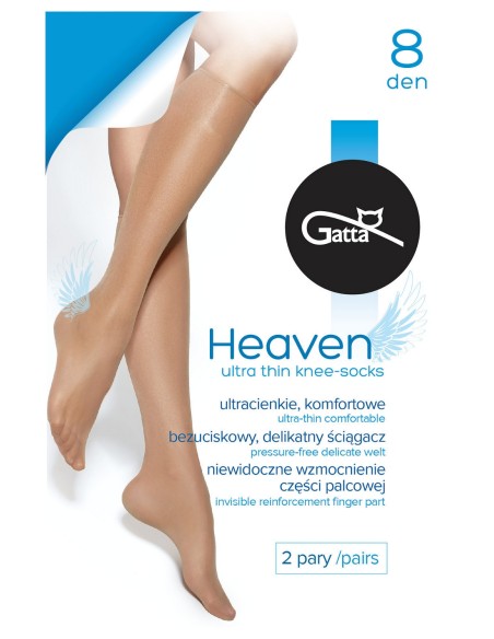 Knee smooth pressure-free wielopak Gatta Heaven 8 den 2 pary