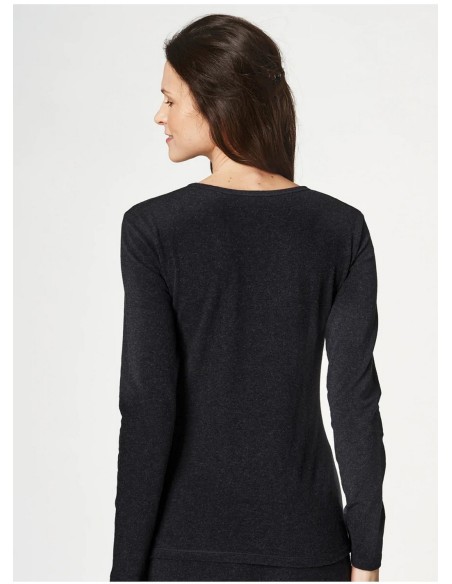 Undershirt ladies' long sleeves hot touch Key LVD 729 1