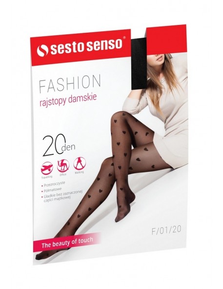 Rajstopy Fashion F/01/20 den 2-4, Sesto Senso