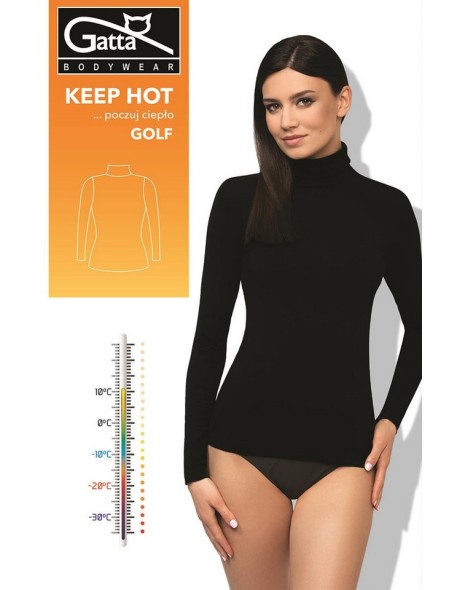 Turtleneck black ladies' thermoactive Gatta Women Keep Hot