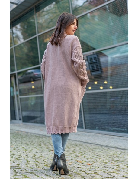 Kardigan Jacket Marynarka Delaina Dusty Rose,...