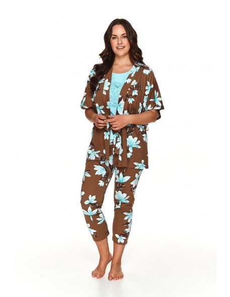 Bathrobe ladies' bawełniany short thin Taro Marija 2XL-3XL 2715