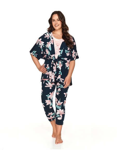 Bathrobe ladies' bawełniany short thin Taro Marija 2XL-3XL 2715