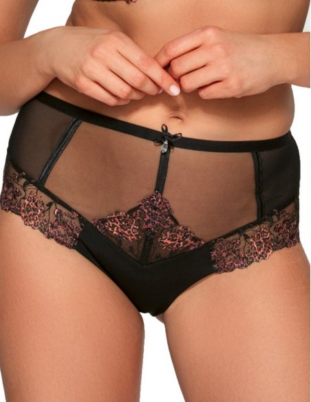 Figi damskie Ava 2025 z wysokim stanem, delikatna koronka