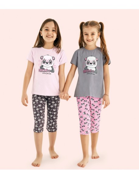 pajamas for girls with short sleeve Donella 10126