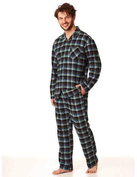 Pajamas men's rozpinana flanelowa Key MNS 431 B22