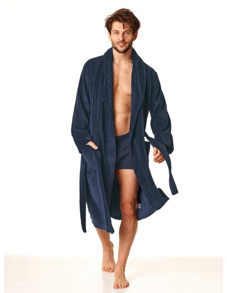 Male bathrobe long ciepły Key MGL 208 B22