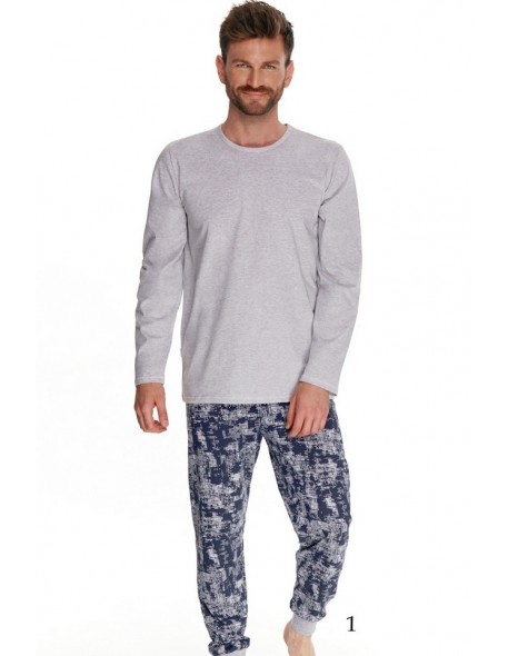 Pajamas men's long bawełniana Taro Massimo 2814