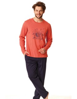 Piżama męska bawełniana krótka letnia Key MNS 860 B22 