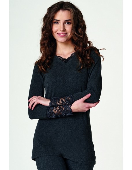 Undershirt ladies' with long sleeve hot touch Key LVD 729 4