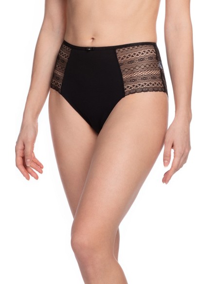 Figi damskie midi l-1476md, Lama