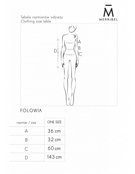 Sukienka folowia powder, Merribel