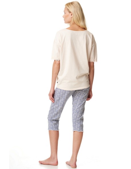Pajamas women's 3/4 trousers short sleeve Key...