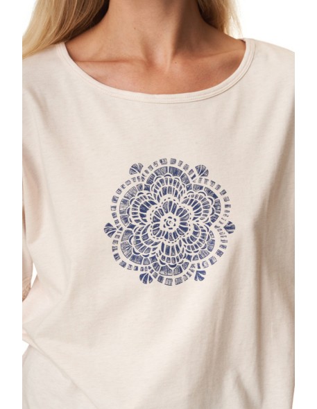 Pajamas women's 3/4 trousers short sleeve Key...