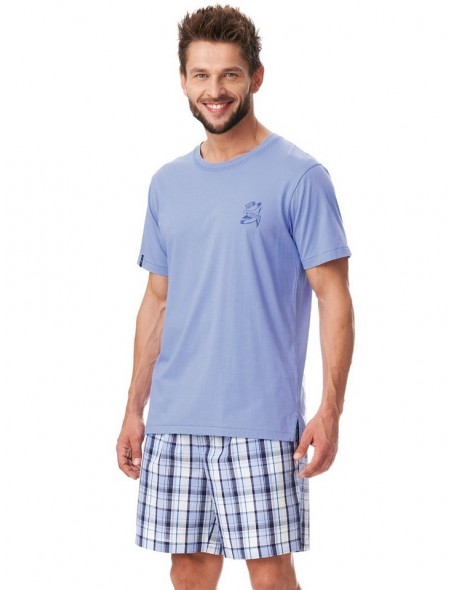 Pajamas men's short bawełniana Key MNS 455 A23