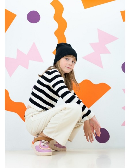 Cap children's wiosenna Art of Polo Ordinary Stripes 22804