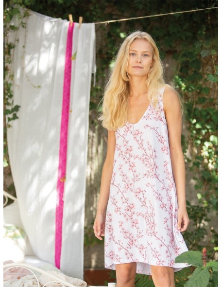 Shirt night camisole bawełniana Key LND 959 A23