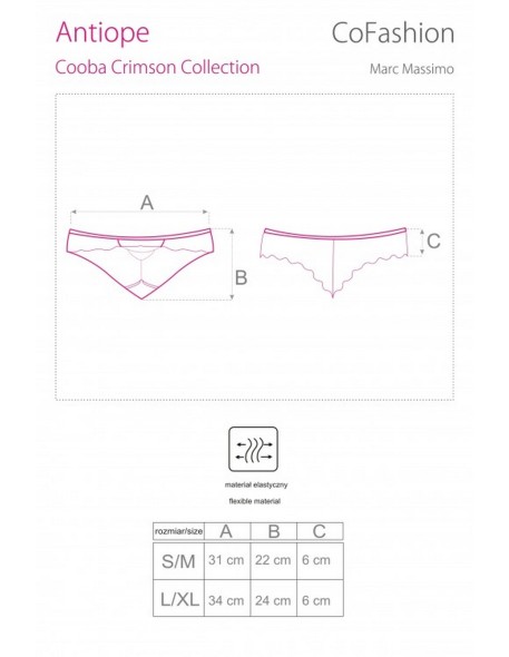 Brazyliany erotyczne czerwone majtki Antiope...