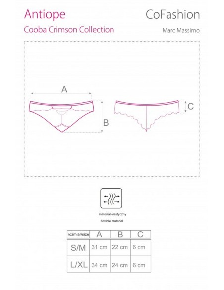 Brazilians erotic red panties Antiope Cofashion CF 90390