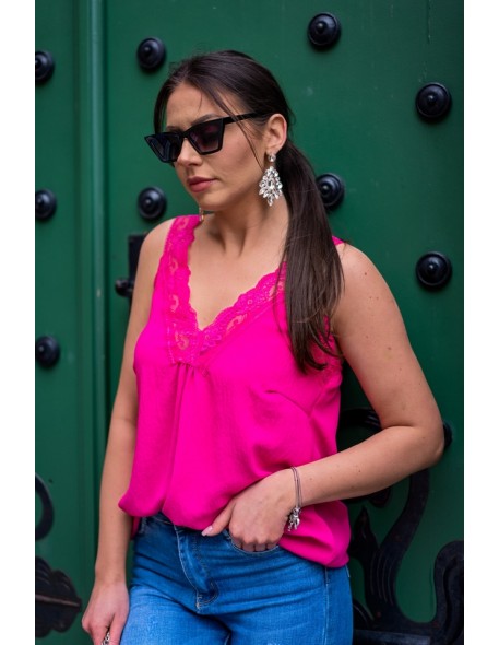 Blouse kefaloni fuchsia Merribel