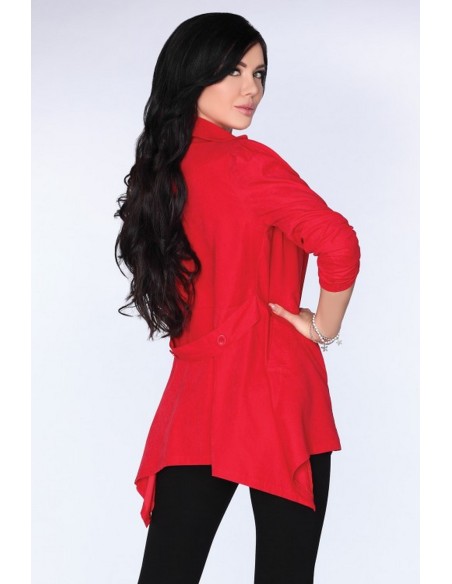 Kardigan ladies' with long sleeve red, Merribel cg026