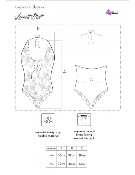 Body Lannuit Mint Emporio Collection, Livia Corsetti