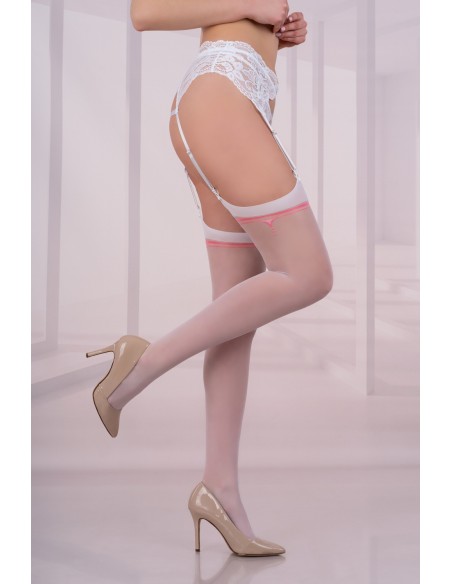 Stockings Limenas 20 DEN White, Livia Corsetti