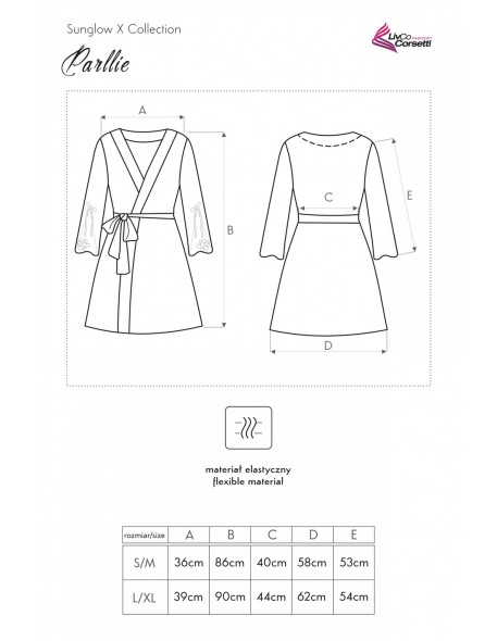 Parllie bathrobe ladies' satin, Livia Corsetti...