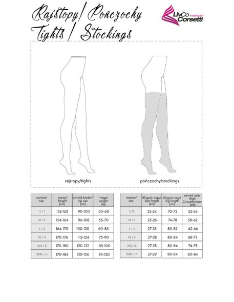 Pończochy Constanza 20DEN Black, Livia Corsetti