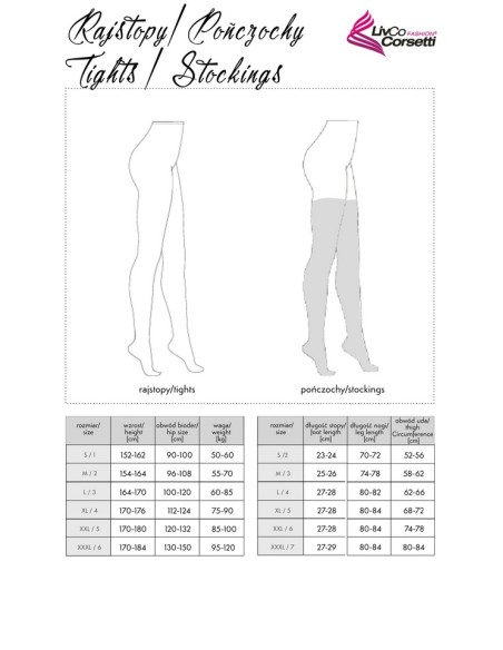 Pończochy Constanza 20DEN Black, Livia Corsetti