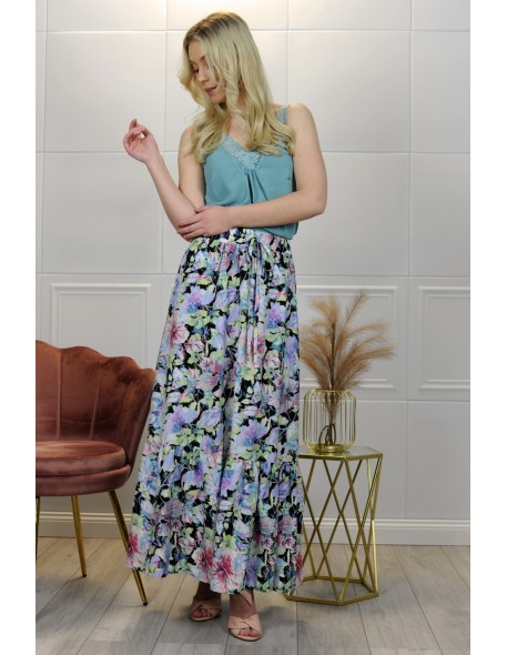 long letnia skirt Blica Niebieska/Blue, Merribel