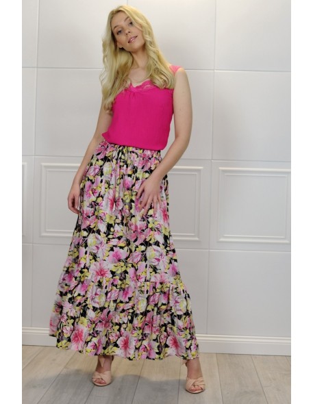 long letnia skirt Blica Różowa/Pink, Merribel