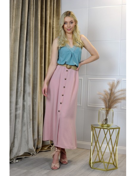 zwiewna długa spódnica Lulineta Różowa/Pink,...