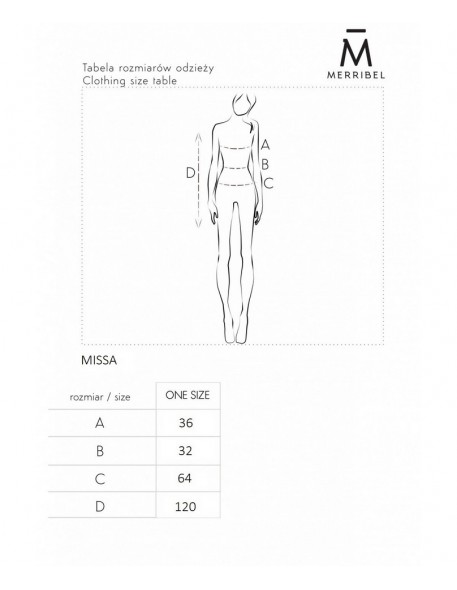 Missa letnia zwiewna dress za kolano, Merribel
