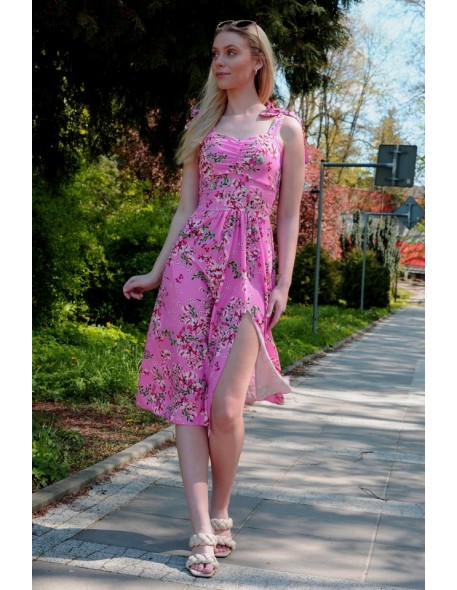 Willa letnia zwiewna dress za kolano, Merribel