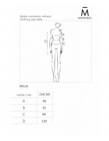 Willa letnia zwiewna dress za kolano, Merribel
