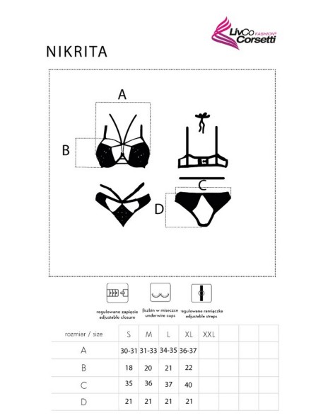 Sensual set Nikrita Shades of Black Collection,...