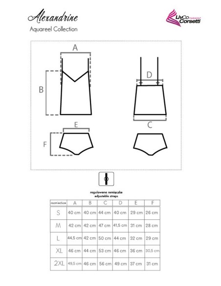 Koszulka Alexandrine Aquareel Collection, Livia Corsetti
