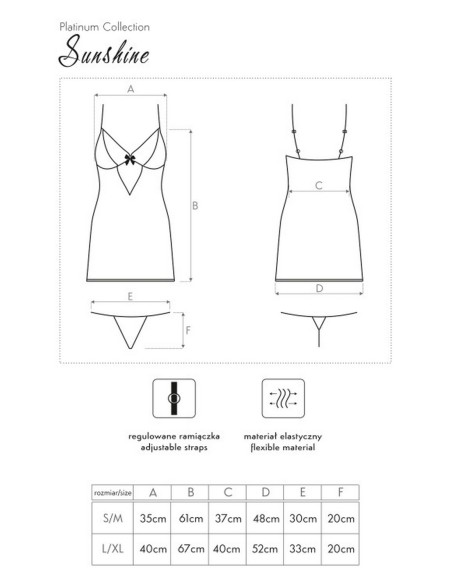 Sunshine koszulka nocna ze stringami, Livia Corsetti lc 90185 