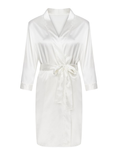 Edelina satynowa szlafrok damski perłowy, Livia Corsetti lc 90520 