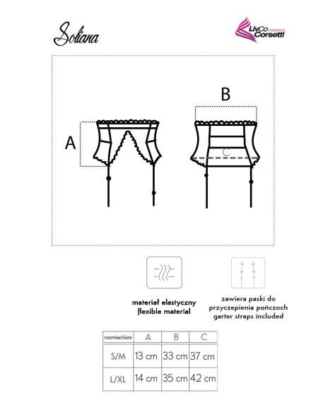 Pas to ponczoch Soliana LC 90424-1, Livia Corsetti